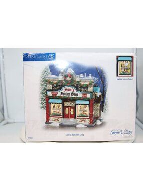 Dept 56 Snow Village - Sam's Butcher Shop